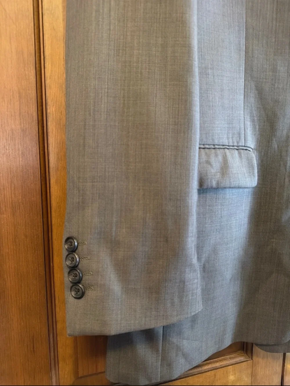 Ralph Lauren Men's Gray Two-Button Suit Jacket
